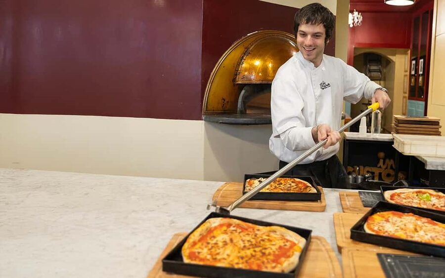 Rome: Pizza & Gelato Making Class with Wine & Limoncello - Mixing, kneading, and shaping your pizza