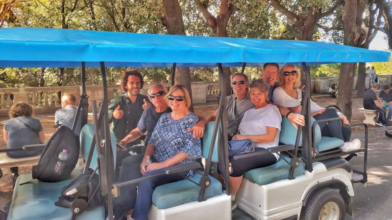 Rome: Private Guided Golf Cart Tour with Gelato or Wine - The Colosseum and Roman Forum from outside