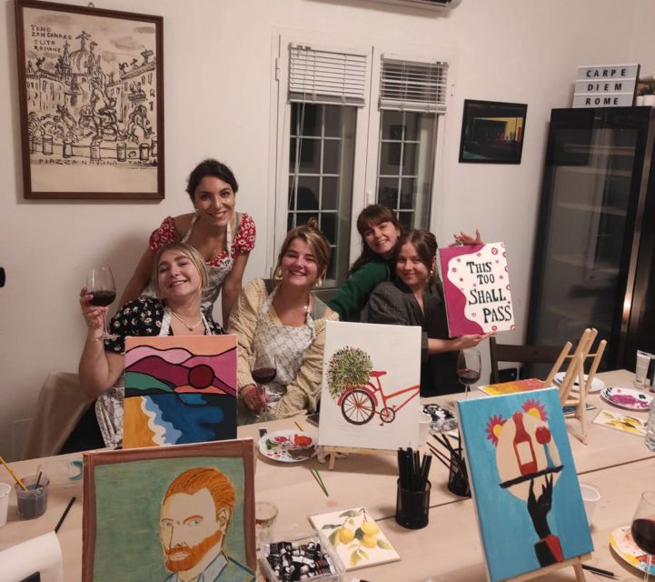 Rome: Small-Group Art Class with Wine - Key points at a glance