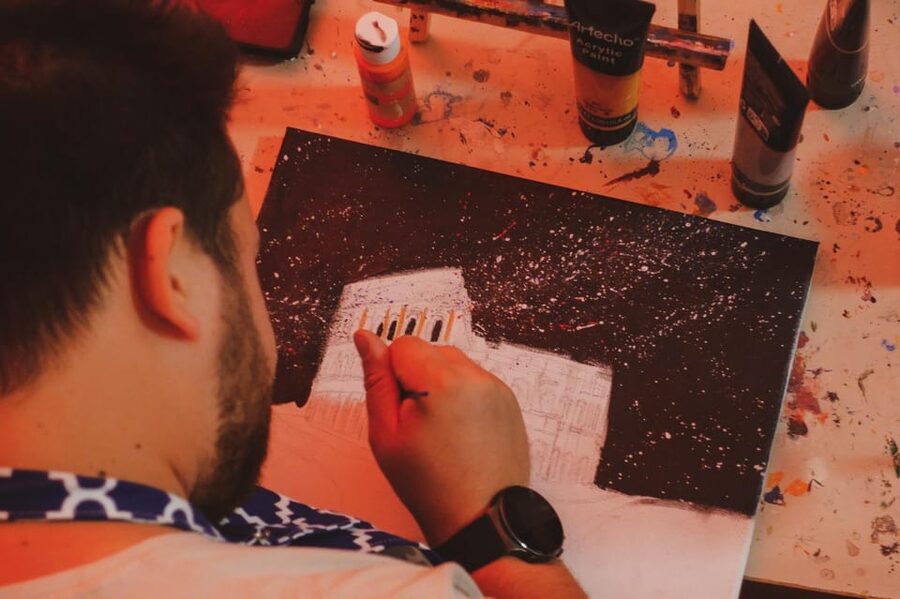 Rome: Tipsy Painting Class with Fine Wine and Arts - Painting Rome, One Layer at a Time