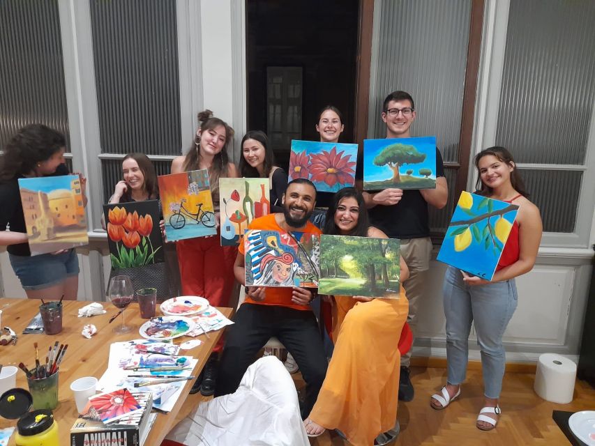 Rome: Wine and Paint Experience in Piazza Navona - Key points at a glance