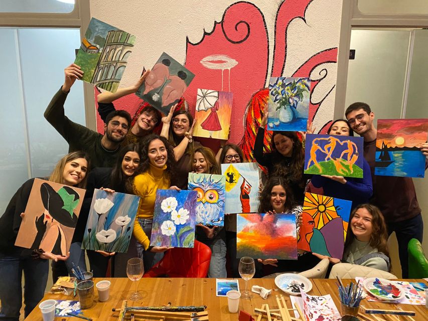 Rome: Wine and Paint Experience in Piazza Navona - Starting near Piazza Navona