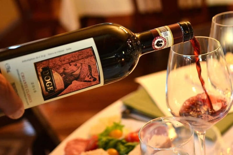 San Gimignano: Wine and Oil Tasting with Tuscan Appetizers - The tasting begins with Tuscan wine