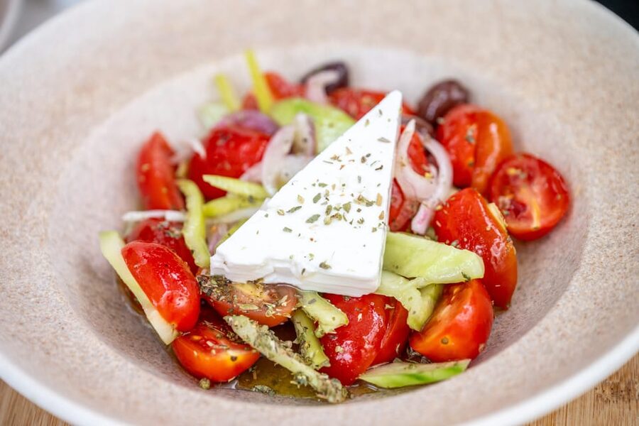 Santorini: Cooking Class with Lunch and Wine Tasting - Sitting Down to Eat What You Made