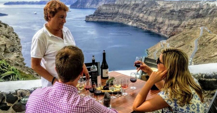 Santorini: Guided Tour to 3 Wineries with Wine Tastings - A relaxed ride from Thera to the vineyards