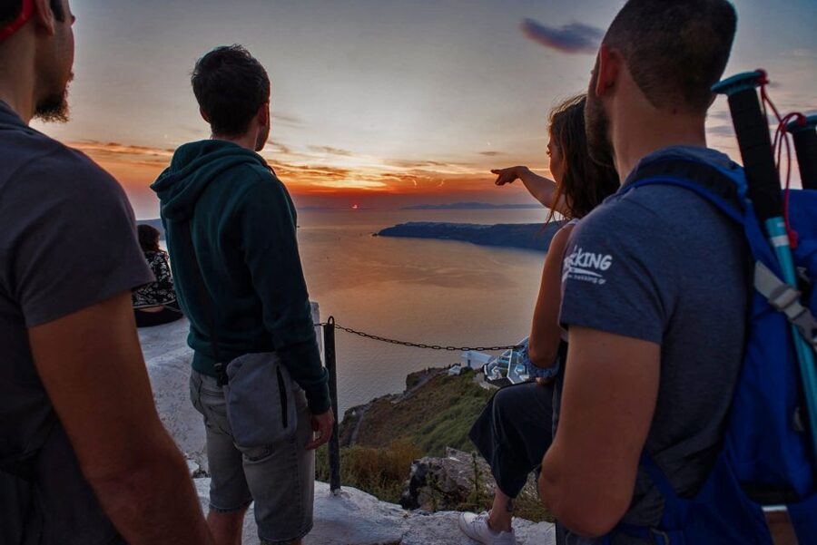Santorini: Night Hike, Wine Tasting, and Greek Dinner - Guide Quality and Group Feel