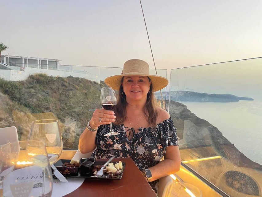 Santorini: Small-Group Sunset Wine Tour with Santo Winery - The guides make or break the evening