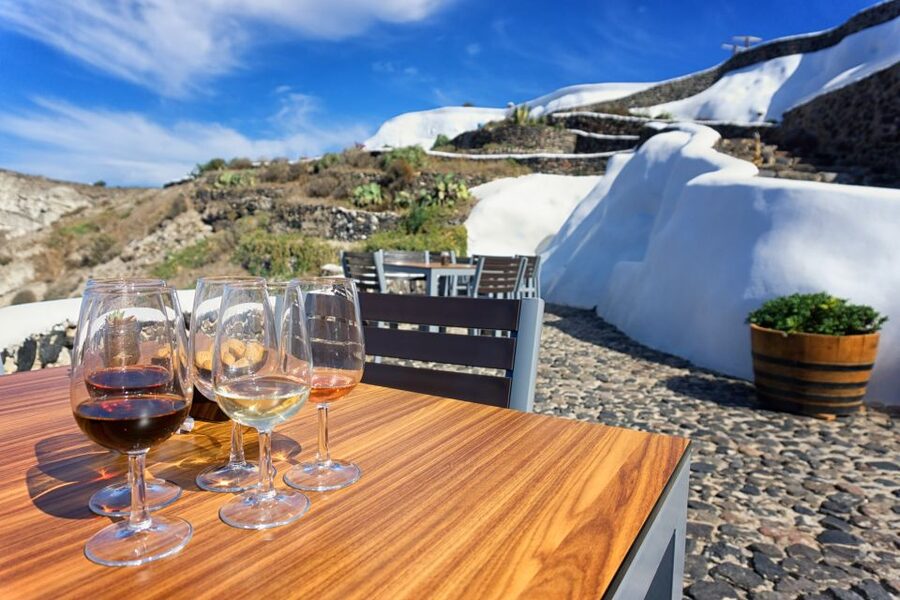 Santorini: Wine Tasting Tour to 3 Wineries with Transfer - What you actually taste at the wineries