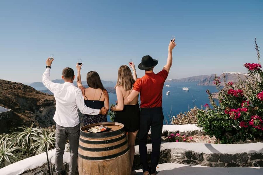 Santorini: Wine Tasting Tour to 3 Wineries with Transfer - Guides, transport, and the rhythm of the day