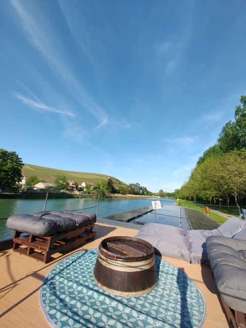 Semi Private Solar Boat Cruise in Champagne - The full-day route toward Hautvillers
