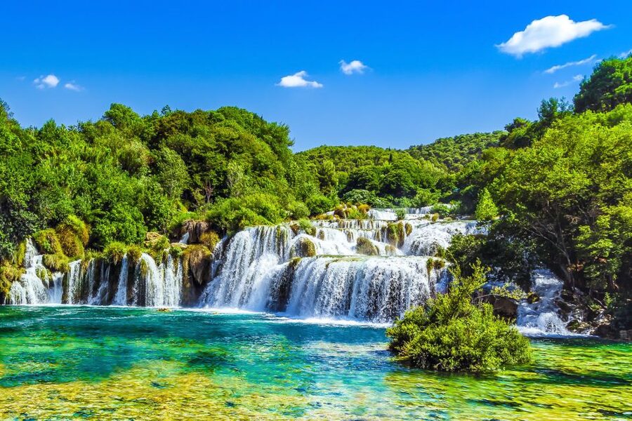 Split: Krka National Park Full-Day Tour with Wine Tasting - Walking the wooden paths at Skradinski Buk