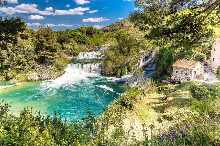 Split: Krka National Park Full-Day Tour with Wine Tasting - Skradin: swimming and a slower two hours
