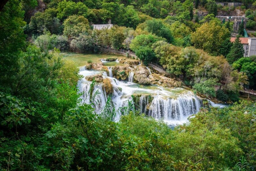 Split/Trogir: Krka National Park Day Trip with Wine Tasting - A 30-minute boat ride through the Krka canyon