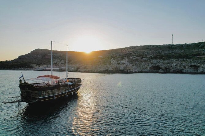 Sunset Cruise with Greek BBQ & Unlimited Aperol Spritz, Beer Wine - Sailing past Rhodes’ old town walls