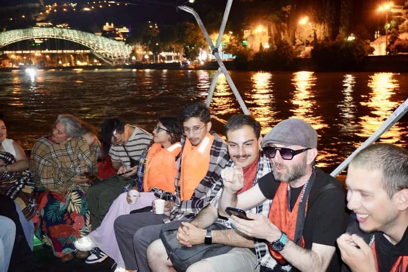Tbilisi: Evening Walking Tour with Wine & Boat Ride Options - Rustaveli Avenue and the modern city