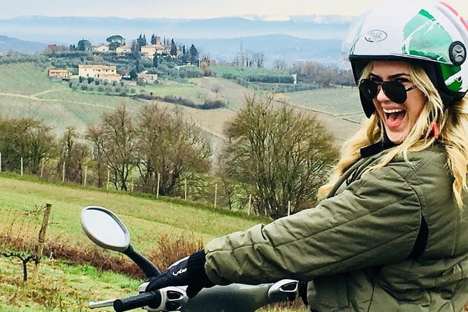 Tuscany Vespa Tour from Florence with Wine Tasting - Learning to ride before the real views begin