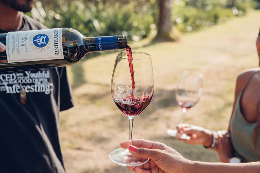 Waiheke Island: Scenic Island Wine Tour & Local Wine Tasting - Thomas Batch Vineyard and the long lunch stop