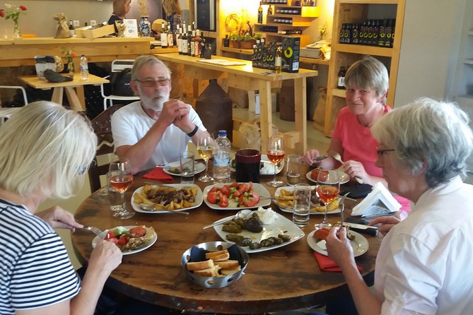 Wine & Olive Oil Tour with Lunch - Semi Private Safari Tour - Vouves brings ancient olive culture to life