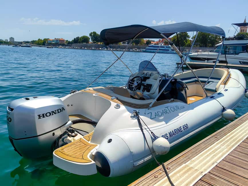 Zadar: Guided Speedboat Tour with Food, Oil & Wine Tasting - Ošljak: A Tiny Island Made for a Short Stop